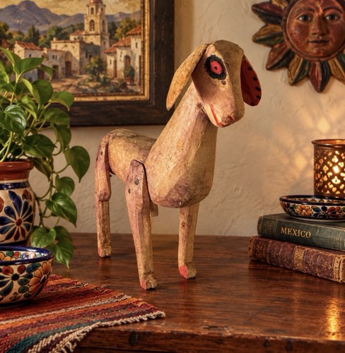 Mexican folk art carved wood - mexican,
