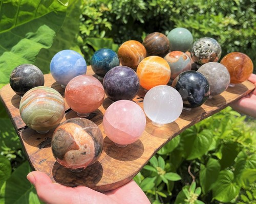 Large crystal spheres - large,