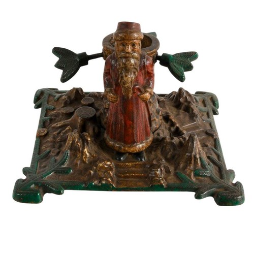 Antique german polychrome cast - polychrome,